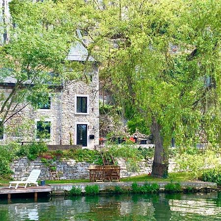 Villa Pieds Dans L'Eau Private Wellness Bordure De Meuse Lustin Exterior foto