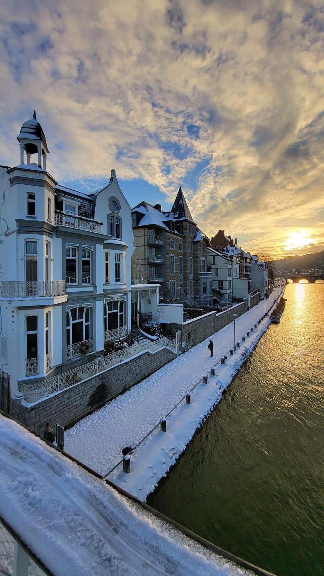 Villa Pieds Dans L'Eau Private Wellness Bordure De Meuse Lustin Exterior foto