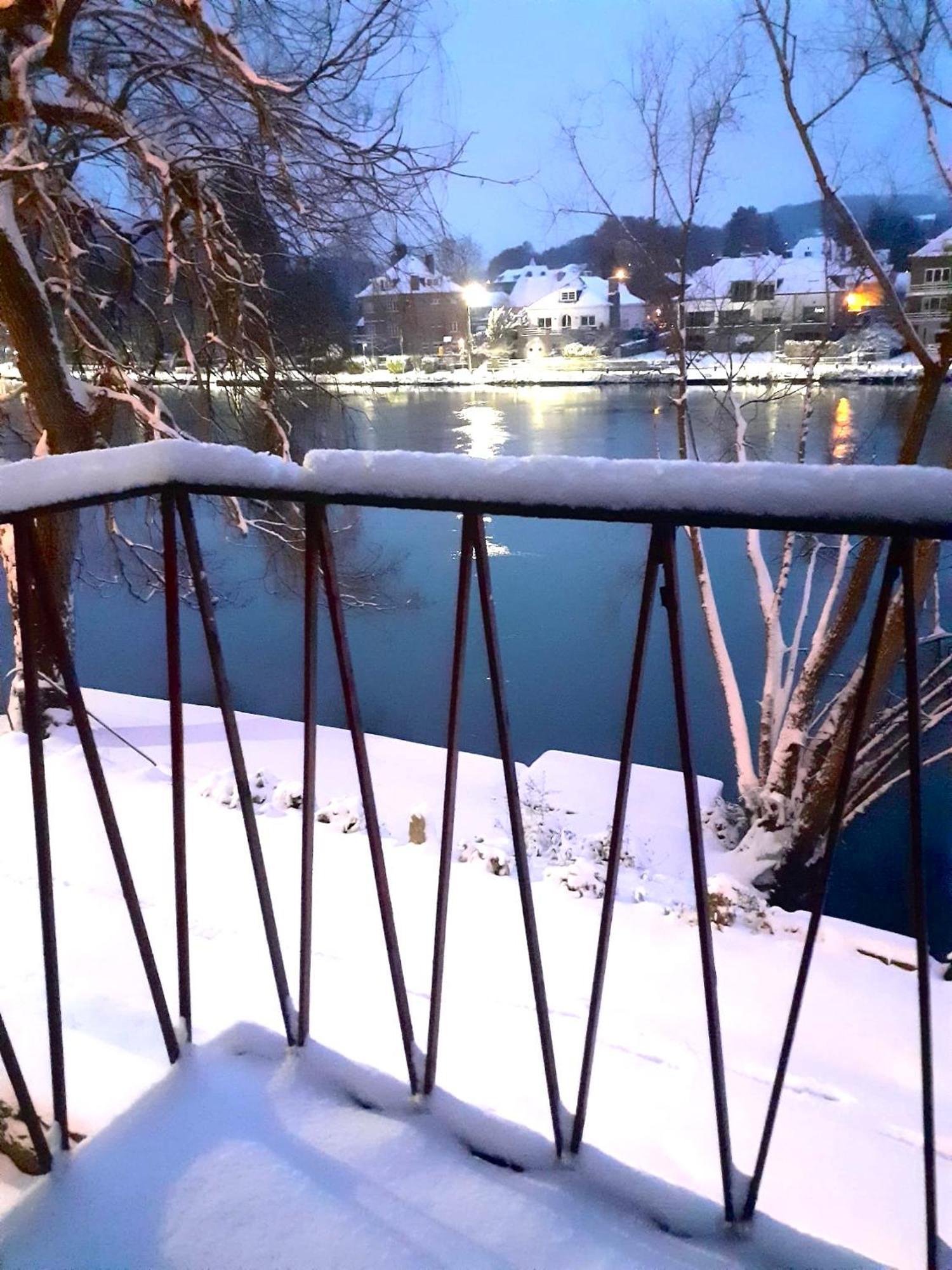 Villa Pieds Dans L'Eau Private Wellness Bordure De Meuse Lustin Exterior foto