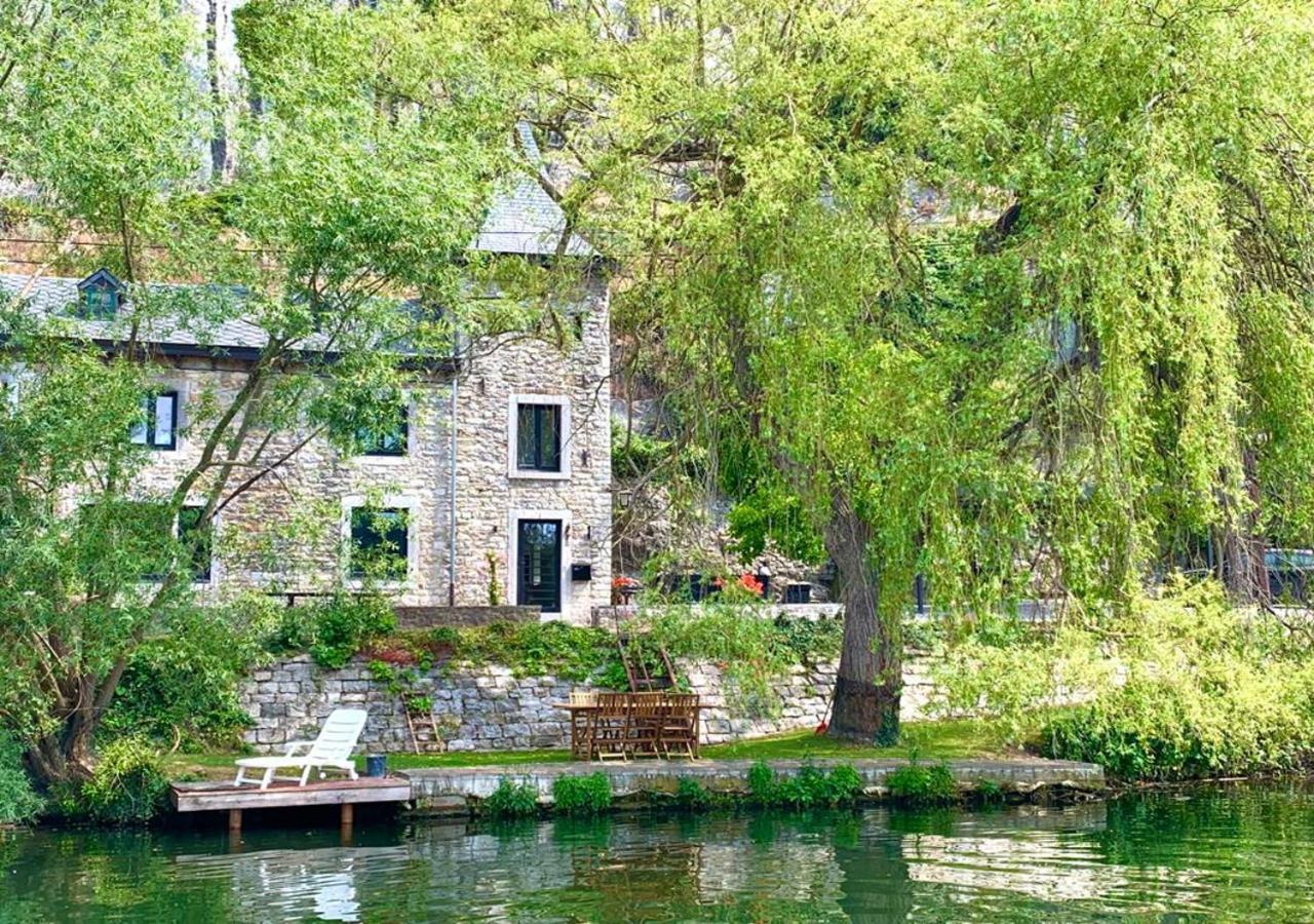 Villa Pieds Dans L'Eau Private Wellness Bordure De Meuse Lustin Exterior foto