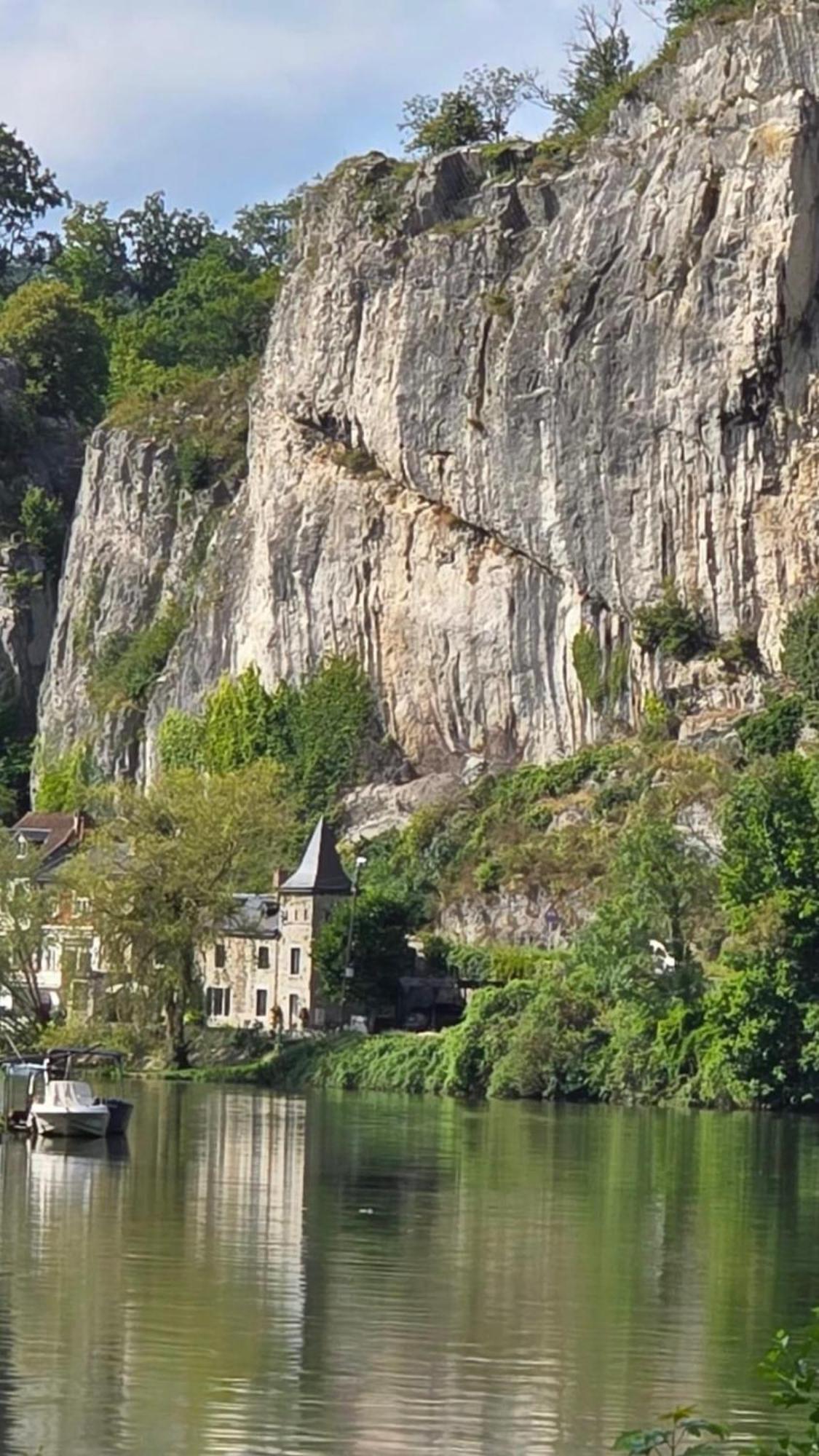 Villa Pieds Dans L'Eau Private Wellness Bordure De Meuse Lustin Exterior foto